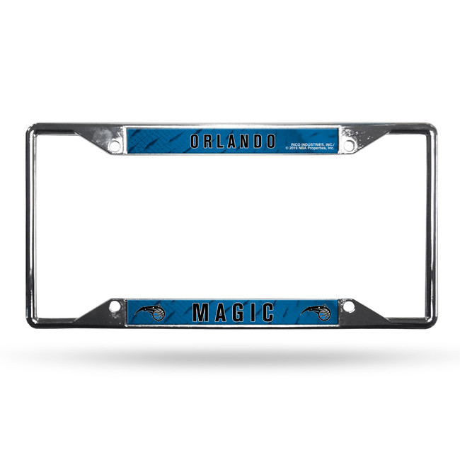 Orlando Magic License Plate Frame Chrome EZ View