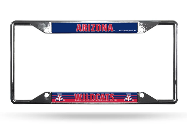 Arizona Wildcats License Plate Frame Chrome EZ View