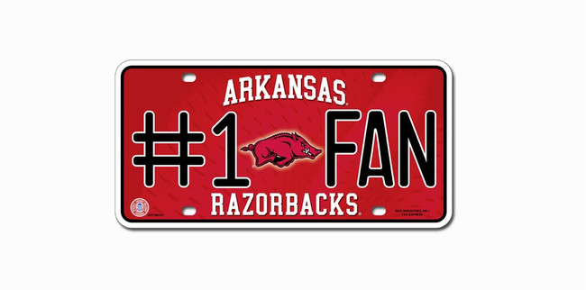 Arkansas Razorbacks License Plate #1 Fan
