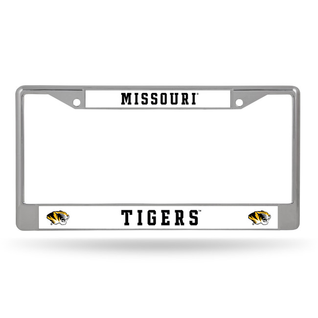 Missouri Tigers License Plate Frame Chrome