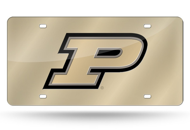 Purdue Boilermakers License Plate Laser Cut Gold