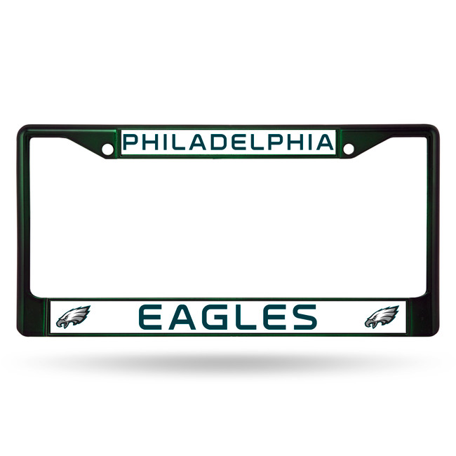 Philadelphia Eagles License Plate Frame Metal Dark Green
