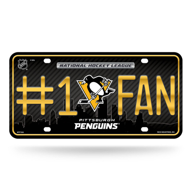 Pittsburgh Penguins License Plate - #1 FAN