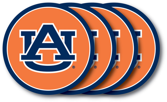 Auburn Tigers Coaster Set 4 Pack