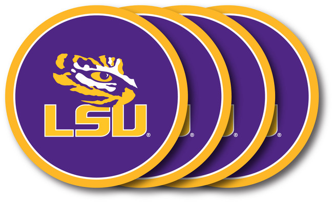 LSU Coaster Set 4-Pk.
