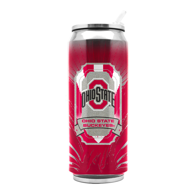 Ohio State Buckeyes Stainless Steel Thermo Can - 16.9 ounces
