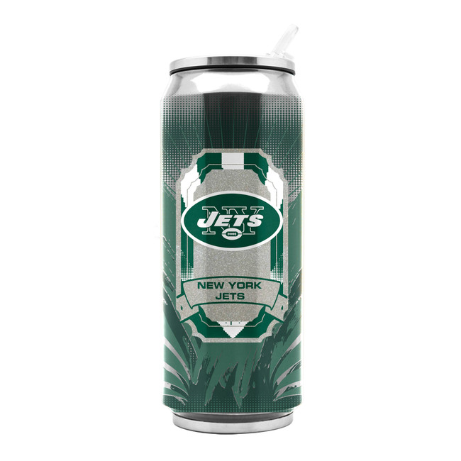 New York Jets Stainless Steel Thermo Can - 16.9 ounces