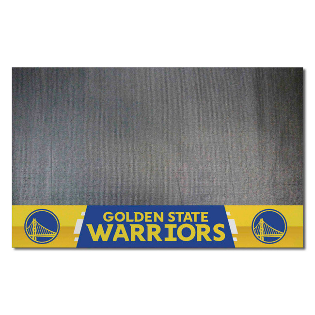 Golden State Warriors Vinyl Grill Mat - 26in. x 42in. Circular Bridge Primary Logo & Wordmark