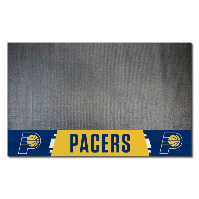 Indiana Pacers Vinyl Grill Mat - 26in. x 42in. P Primary Logo & Wordmark