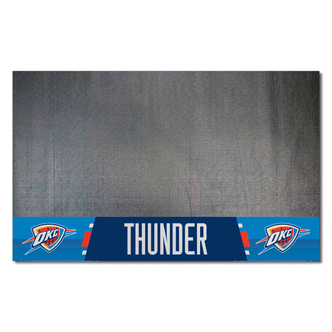 Oklahoma City Thunder Vinyl Grill Mat - 26in. x 42in. OKC Primary Logo & Wordmark