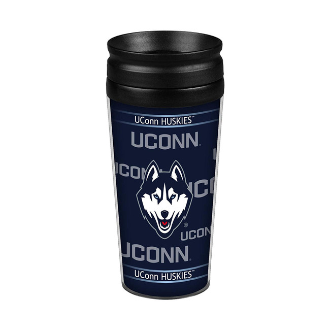 Connecticut Huskies Travel Mug 14oz Full Wrap Style