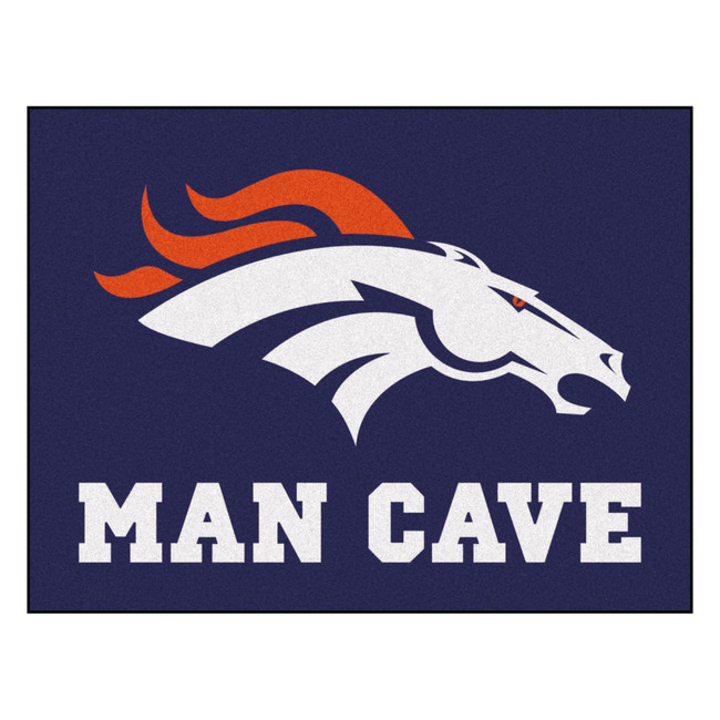 Denver Broncos Man Cave All-Star Bronco Head Primary Logo Navy
