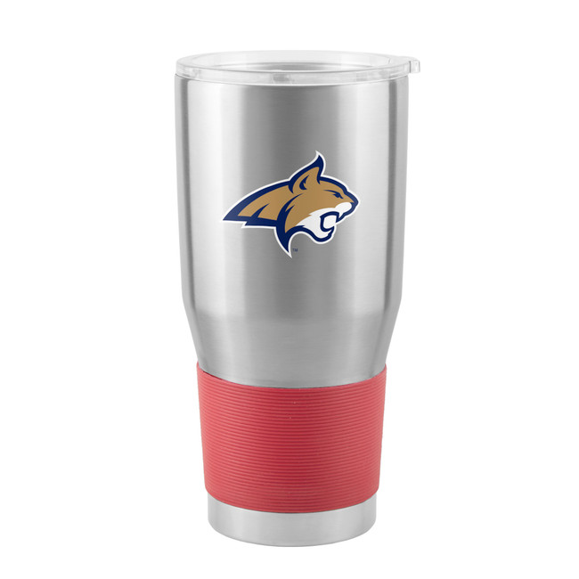 Montana State Bobcats Travel Tumbler 30oz Flared Silver