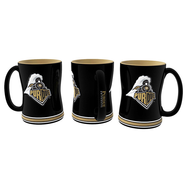 Purdue Boilermakers Coffee Mug - 14oz Sculpted Relief