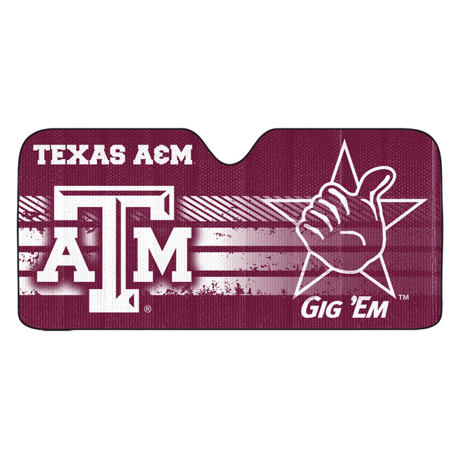 Texas A&M University - Texas A&M Aggies Auto Shade Primary Logo, Alternate Logo and Wordmark Maroon