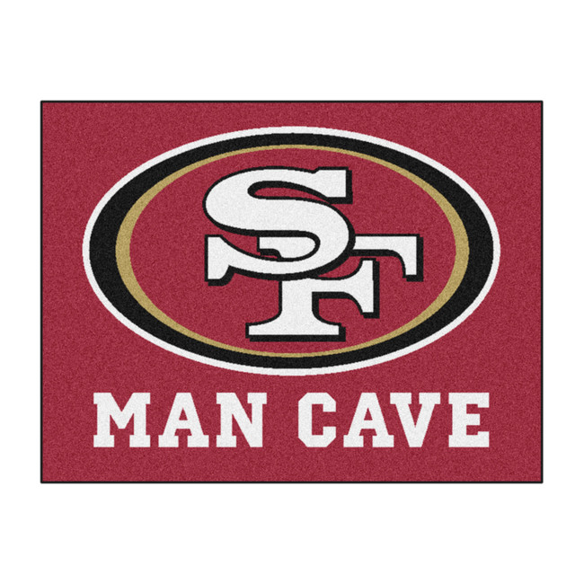 San Francisco 49ers Man Cave All-Star Oval SF Primary Logo Red