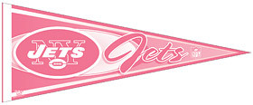New York Jets Pennant - Pink