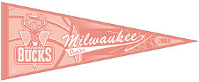 Milwaukee Bucks Pennant - Pink