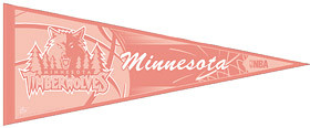 Minnesota Timberwolves Pennant - Pink