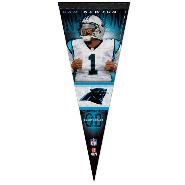Carolina Panthers Panthers Pennant 12x30 Premium Style Cam Newton Design