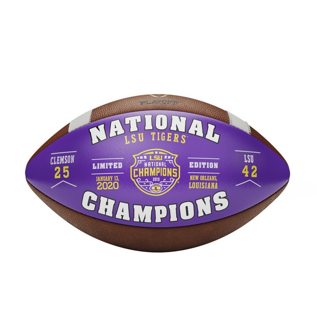LSU Tigers Football Leather 2020 College Football Champion Commemorative