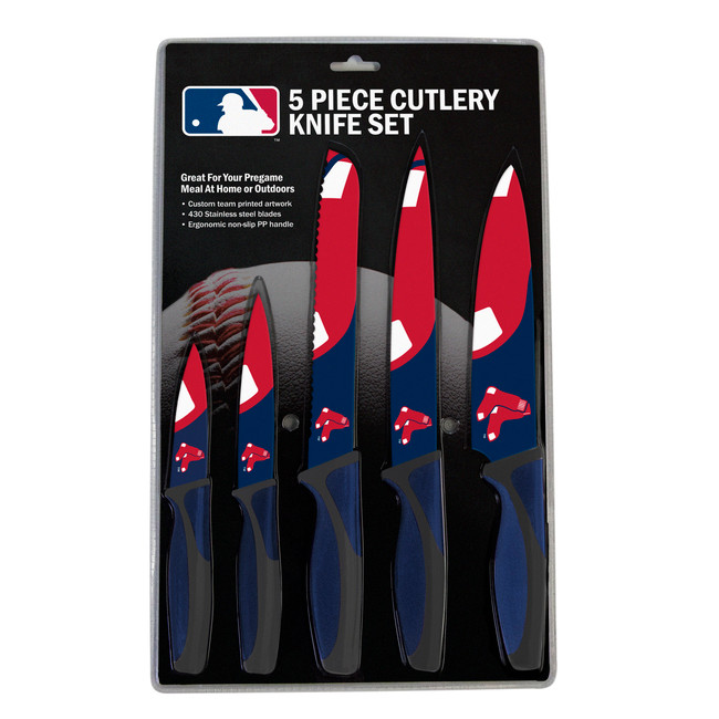 Boston Red Sox 5pc Kitchen Knife Set