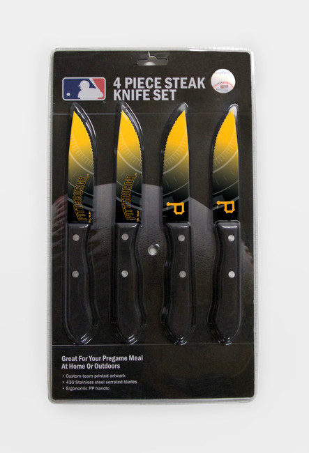 Pittsburgh Pirates Knife Set - Steak - 4 Pack