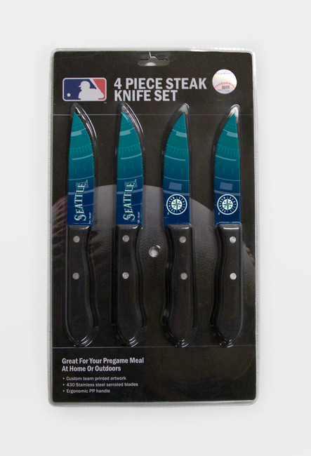 Seattle Mariners Knife Set - Steak - 4 Pack