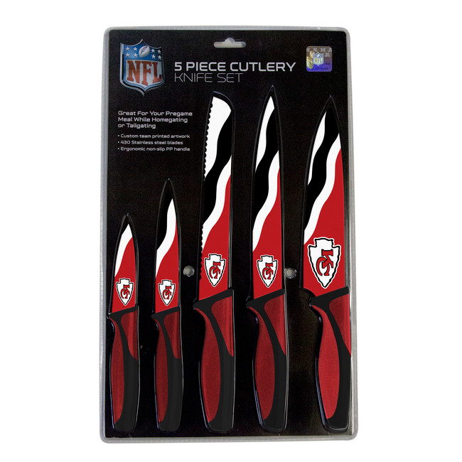 Kansas City Chiefs 5pc Kitchen Knife Set