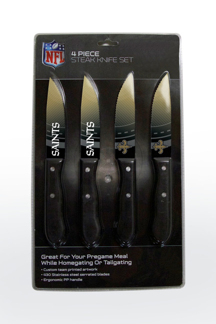 New Orleans Saints Knife Set - Steak - 4 Pack