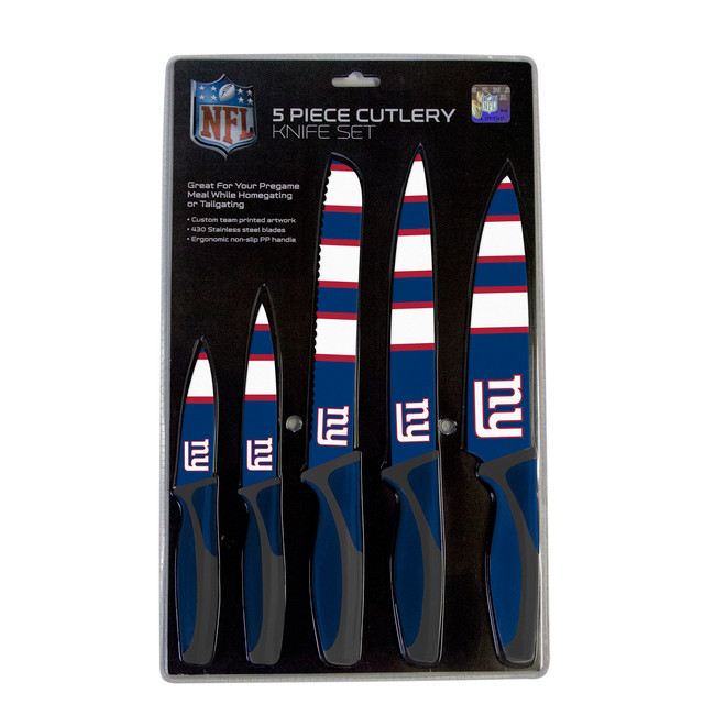 New York Giants 5pc Kitchen Knife Set