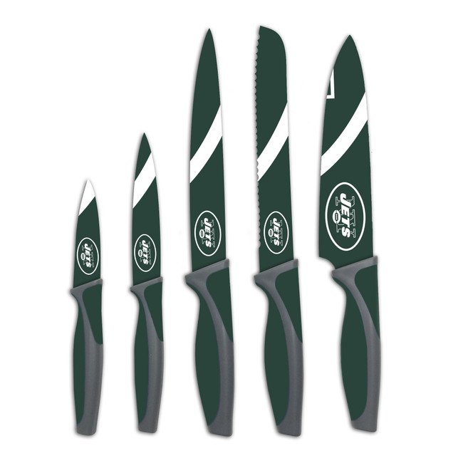 New York Jets 5pc Kitchen Knife Set