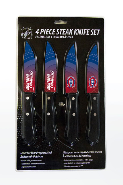 Montreal Canadiens Knife Set - Steak - 4 Pack