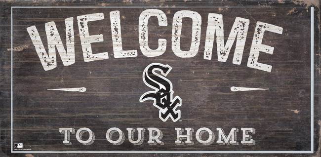Chicago White Sox Sign Wood 6x12 Welcome To Our Home Design