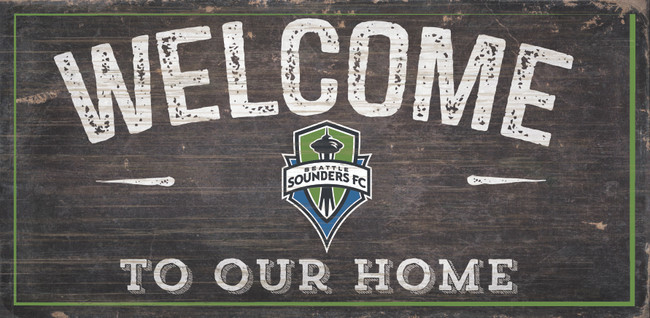 Seattle Sounders Sign Wood 6x12 Welcome To Our Home Design