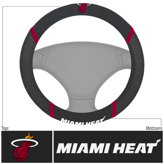 NBA - Miami Heat Steering Wheel Cover 15"x15"
