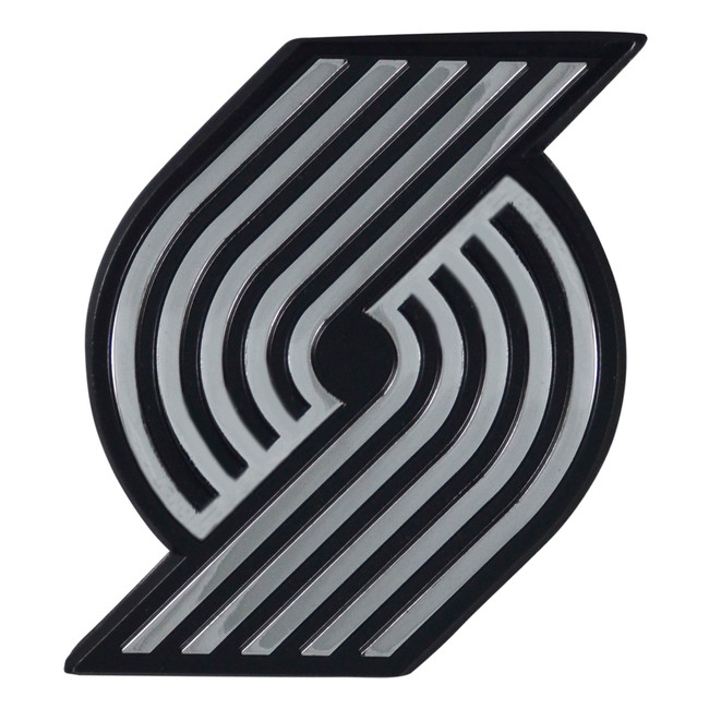 Portland Trail Blazers 3D Chrome Metal Emblem Trailblazer Primary Logo