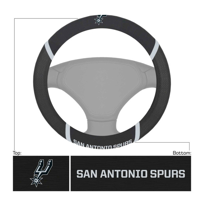 NBA - San Antonio Spurs Steering Wheel Cover 15"x15"