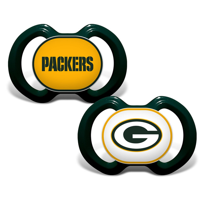 Baby Fanatic NFL Green Bay Packers 2-Pack Pacifiers