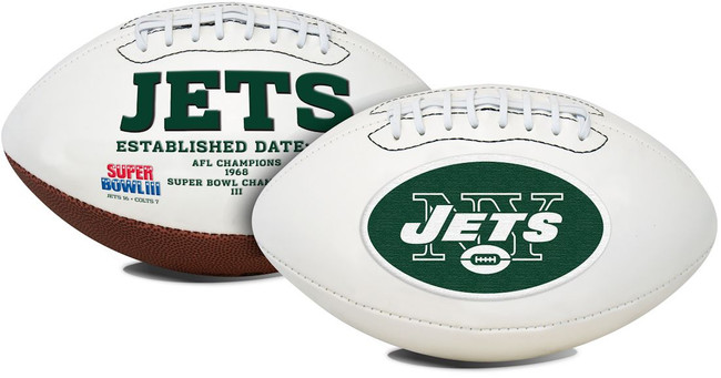 New York Jets Football Full Size Embroidered Signature Series