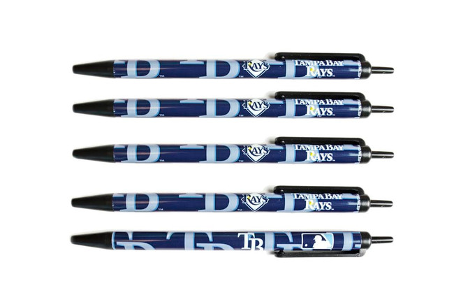Tampa Bay Rays Click Pens 5 Pack
