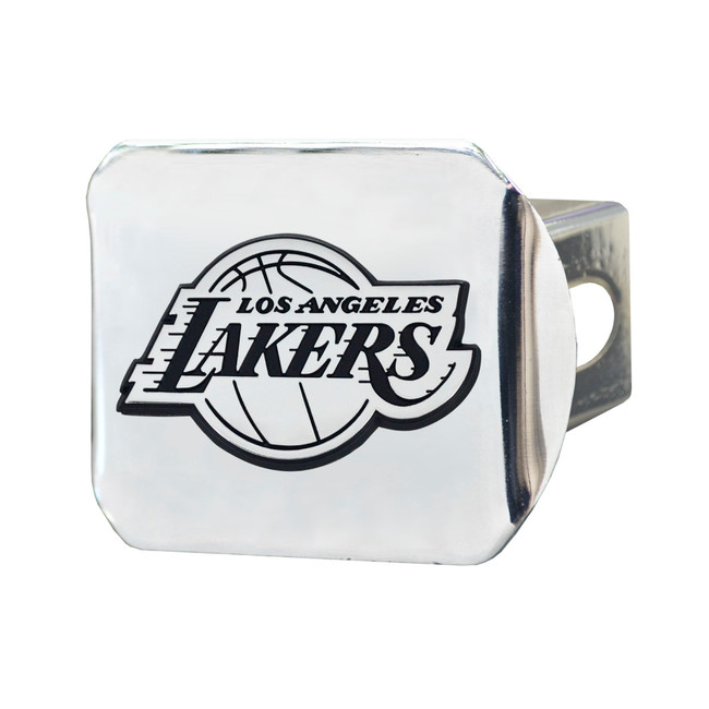 NBA - Los Angeles Lakers Hitch Cover - Chrome on Chrome 3.4"x4"