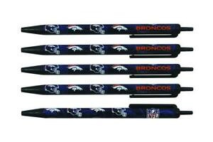 Denver Broncos Click Pens 5 Pack