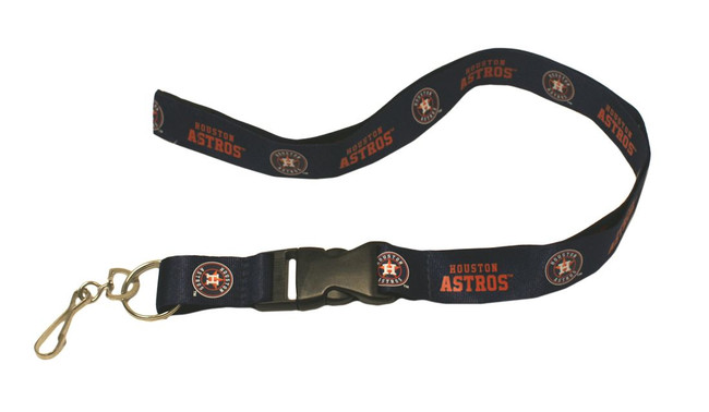 Houston Astros Lanyard Keychain ID Holder MLB Fan Accessory - Breakaway with Key Ring