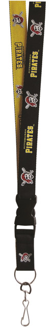 Pittsburgh Pirates Lanyard Keychain ID Holder MLB Fan Accessory - Two-Tone