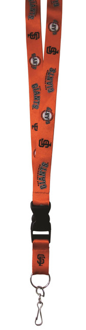 San Francisco Giants Lanyard Keychain ID Holder MLB Fan Accessory Breakaway with Key Ring Style Orange Design