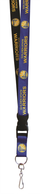 Golden State Warriors Lanyard Keychain ID Holder NBA Fan Accessory Two Tone Style