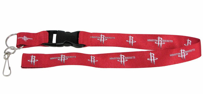 Houston Rockets Lanyard Keychain ID Holder NBA Fan Accessory - Breakaway with Key Ring
