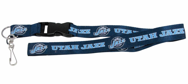 Utah Jazz Lanyard Keychain ID Holder NBA Fan Accessory - Breakaway with Key Ring