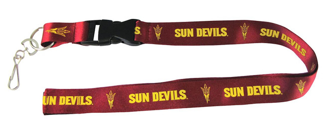 Arizona State Sun Devils Lanyard Keychain ID Holder NCAA Fan Accessory - Breakaway with Key Ring